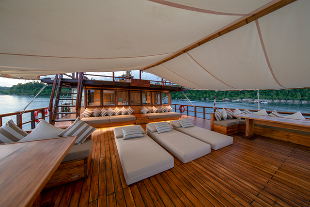 Sun deck - Coralia Dua - Indonesia Liveaboard