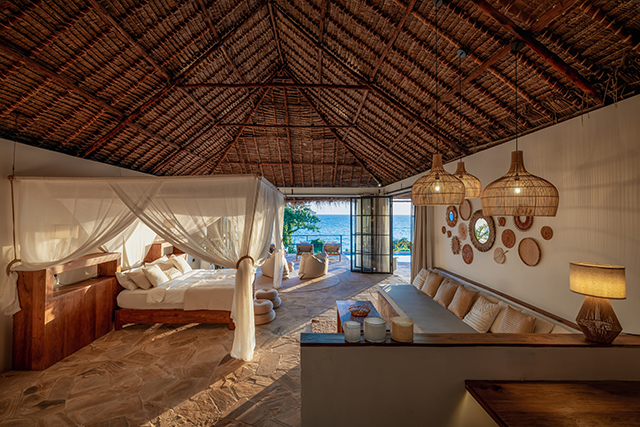 Bedroom - Oceanview Villas - The Manta Resort - Pemba Island Dive Resort
