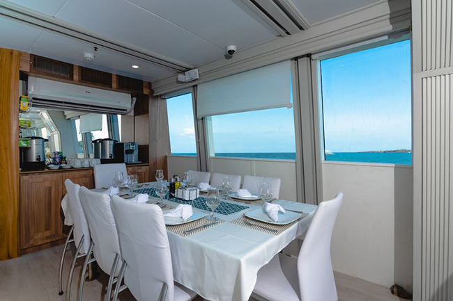 Dining area - Humboldt Explorer - Galapagos Liveaboard
